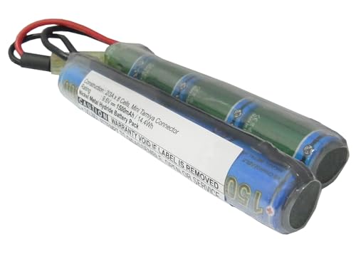 Synergy Digital Airsoft Battery, Compatible with Airsoft Guns M4A1-RIS Airsoft, (Ni-MH, 9.6V, 1500mAh) Ultra High Capacity, Replacement for Airsoft Guns M4A1-RIS Battery