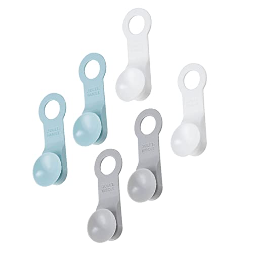 CLISPEED 6 piezas Elevadores de Tapa Wc con Mango Práctico para Baño Asa de Tpr Duradera y Fácil Limpieza para y Uso Directo