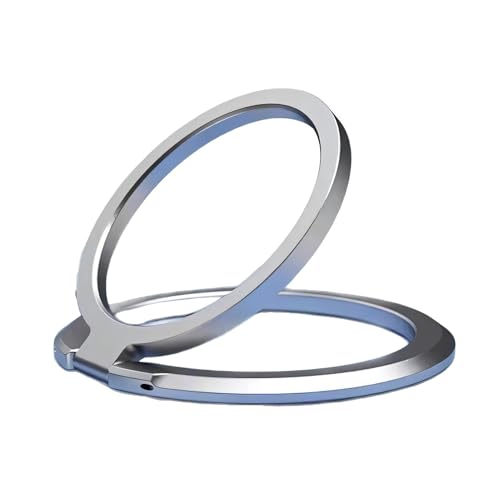 Cyberwork Supporto ad Anello Magnetico per Cellulare, Impugnatura smartphone, Universale Cellulare Anello Rotazione 360° Gradi Smartphone Ring per iPhone, Samsung, Huawei, Tutti Gli Smartphone(grigio)