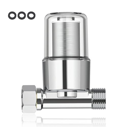 DEANKEJI 40μm Filtro Agua Entrada General, Filtro Antical Duchacon Cartucho de Acero Inoxidable, 1/2' Filtros de Agua para Grifo, para Duchas, Grifos, Lavadoras, Calentadores de Aguas
