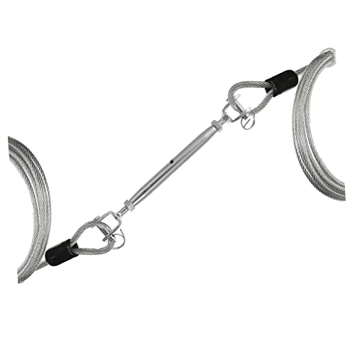 GLEAVI 3pcs Tornillo Tensor Cuerpo Cerrado Turnbuckle Acero Pulido Para Actividades al Aire Libre miniatura 6