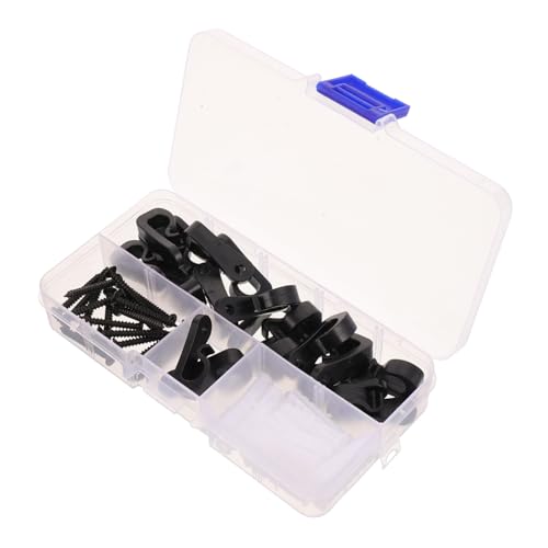 Kisangel 20pcs Outdoor String Light Hooks for Tent Poles and Patio Decoration Versatile Plastic Clips for Indoor and Outdoor Use Easy to Install