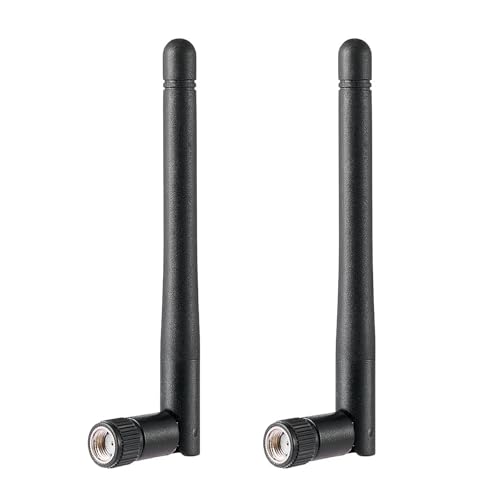 2 Pack wifi antenna for pc, network antennas, Dual Band 2.4GHz & 5GHz/5.8GHz, for Router, Wireless Network Card, USB Adapter, Video Surveillance Monitor