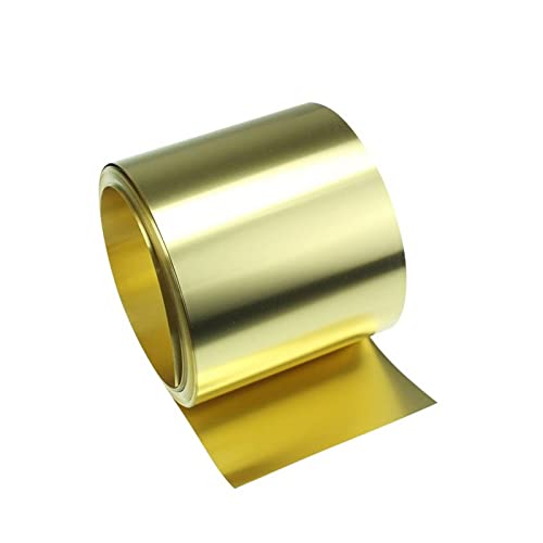 1 metro/rotolo di sottile striscia pellicola d'oro in ottone ad alta purezza H62, foglio(0.3x200x1000mm)