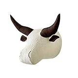 YOYOHO 3D Cabezas de Animales de Peluche decoración de la habitación búfalo de Agua Caballo Perro Cabeza de Rinoceronte - 2#