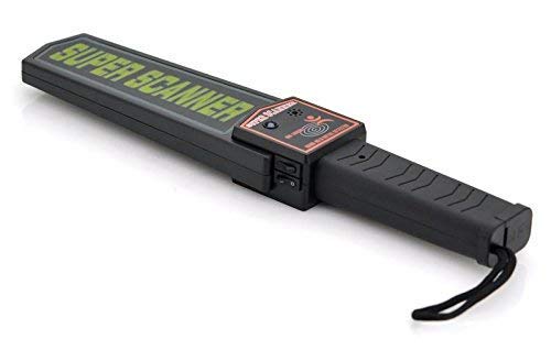 AATMNIVEDI Hand Held Metal Detectors Portable Light-Weight Security Scanner Wand with Adjustable Sensitivity Two Alarm Type Beep or Vibration for Office Bank Mall School Temple, 1Pc(Multi Color)