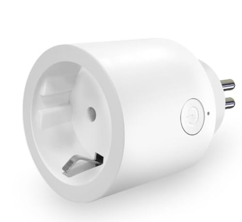 Enchufe Inteligente WiFi para el Hogar | Compatible con Alexa y Google Home | Medidor de Consumo Eléctrico | Control Remoto Vía APP | 3600W/16A Max - Temporizador Automático (WIFI)