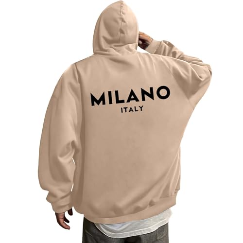 Sweat-shirt à capuche imprimé lettre pour homme et femme