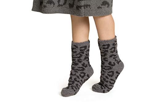Barefoot Dreams CozyChic Youth Barefoot In The Wild Sock, Boot Socks Plush Socks2