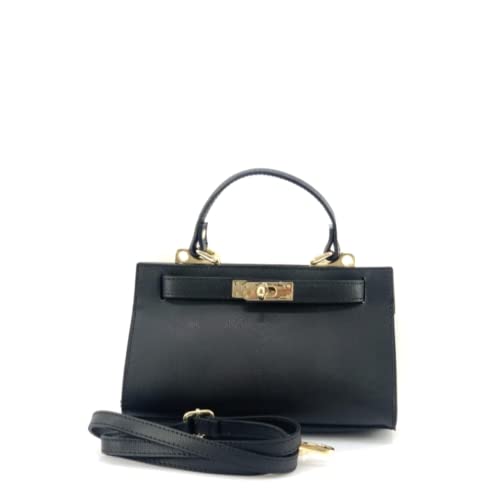 Tipo di prodotto: HANDBAG Superflybags Donna Borsa a Mano in vera Pelle con laccetti Modello TANIA SMALL 24x15x8 Made in Italy