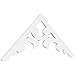 Ekena Millwork GPP048X020X100VIE Vienna Architectural Grade PVC Gable Pediments, 48"W x 20"H x 1"P (10/12) Pitch