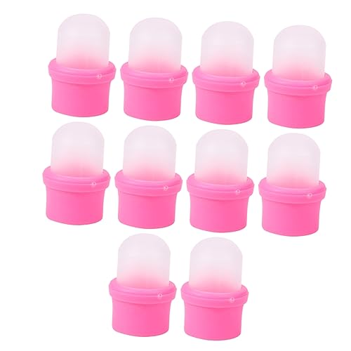 SOIMISS 10Piezas Fundas para Herramientas Prácticas de Manicura Quitaesmalte de Cubiertas para Esmalte para Gel y Semipermanente