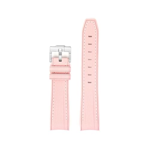 [LOKLNEYK] 20mm�A�[�N�[�qTPU�S�������x���g�ɓK������Omega X Swatch�A��Moon Swatch(Pink white)