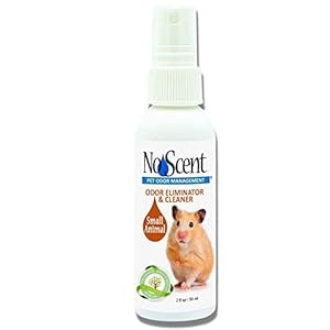 No Scent Small Animal Guinea Pig Cage Cleaner | Hamster & Rabbit Habitat Pet Odor Spray (2 Fl Oz / 59 mL)