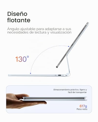 Teclado mágico para iPad Pro de 11 pulgadas con soporte independiente Inateck 4
