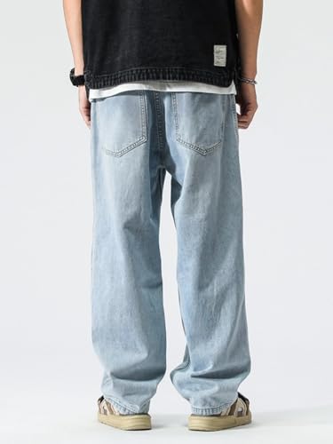 Jeans Pants Trouser Denim Street Handsome Piercing Men's Versatile Style Trendy Casual Urban Commuter4