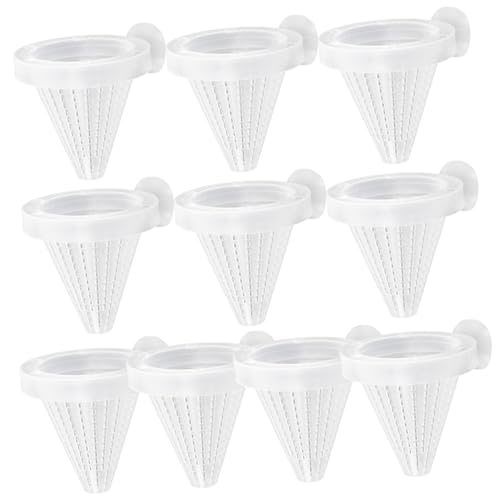 BUGUUYO Safe Material Fish Feeder Suction Aquarium Feeding Cups for Fish Food Ring Random Color