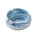 SELLONWANELO Windproof Ceramic Ashtray Cigar Modern Marble Blue Ash Tray for Weed Cigarettes
