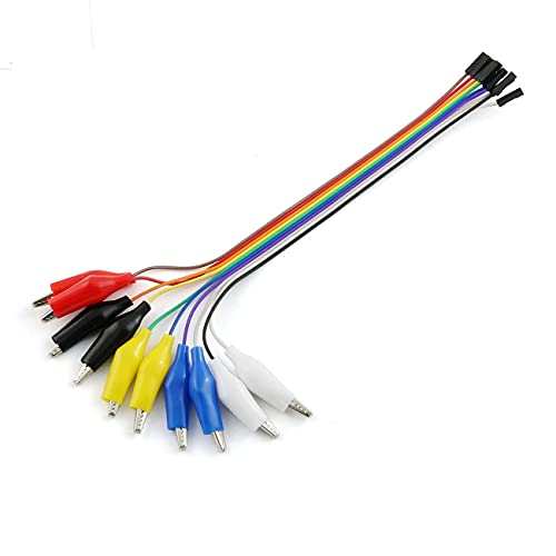 Image of 20PCS 8 Inch Jumper Wire Male to Alligator Clip, 20cm Jumper Wire Female to Crocodile Clip for Test Lead Arduino Raspberry pi