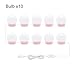 Produktbild TTZY USB-Anschluss Schminkspiegel Glühbirne Hollywood Vanity Lights Make-up Dimmbare LED-Wandleuchte 6 10 14Bulbs Kit für Schminktisch, 10 Glühbirnen, Naturweiß