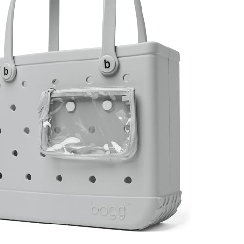 Image of BOGG BAG - Medium Tote Bag - Shades of Gray - 15in L x 5in W x 12.5in H - Lightweight, Washable, Durable - All Purpose EVA - for Beach, Pool, Boat, Work, Sports