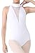 Produktbild Dance Elite - Adaline Tanzanzug mit tiefem V-Mesh-Mesh-Front, Gymnastikanzug für Damen, Ballett und Tanz, Weiss/opulenter Garten, Erwachsene Small