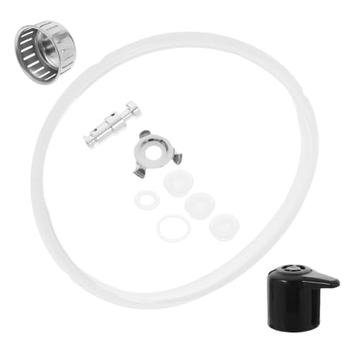 Kit de repuestos para olla a presión Cabilock con válvula flotante, anillo de sellado de silicona, válvula de liberación de vapor y escudo antiobstrucción, acero inoxidable y ABS, fácil instalación miniatura 1