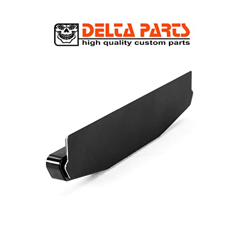 Delta Parts - Reflektor Rückstrahler für Motorrad – Katzenauge hinten - Reflektor inkl. Halteblech aus Aluminium selbstklebend - Motorrad Zubehör Reflektoren Aufkleber. Made in Germany!