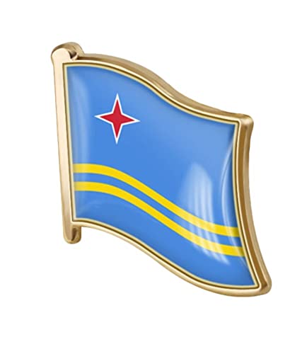 Image of vmcoatdu Country Flag Pin Badge International Travel Brooch Metal Alloy Souvenir Pin for Hat Clothes Backpack