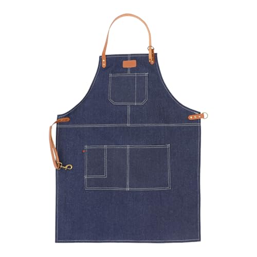 Tablier en denim bleu VICASKY cadeaux de pendaison de crémaillère utiles