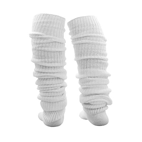 Loose Socks Japanese Style Student Girl's Socks White Lolita Leg Warmer Bubble Slouch Cotton 15.7-70.9 inches2