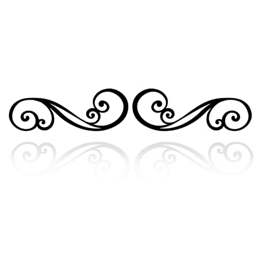 Metal Scroll Wall Art Decor Rustic Iron Wall Scroll...