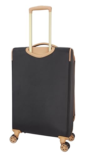 Image of Dockers Seahorse Softside Expandable 8-Wheel Spinner Travel Checked Luggage, 24-Inch, Black