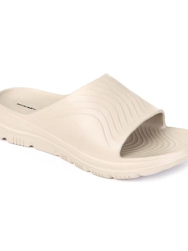 Image of Bewakoof Men's Beige EVA Comfy Sliders