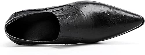 Santimon Mens Slip On Loafers Dress Casual Shoes - Genuine Leather Comfortable Smoking Mocasines for Party Travel Wedding4