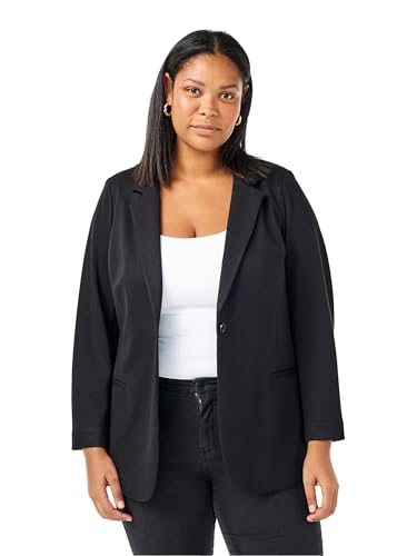 Zizzi Damen Große Größen Blazer Lange Ärmel Stretch Gr Gr 48 Black