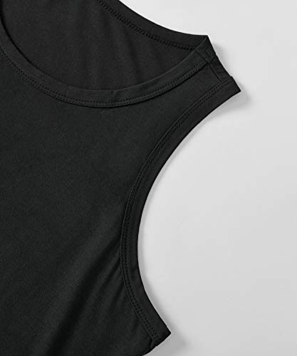 Latuza Women's Viscose Sleep Tank Top Sleeveless Pajamas Shirt3