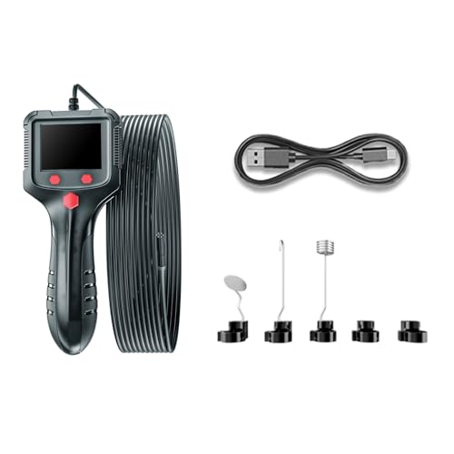 Compact Pipe Camera 8mm Flexible Probe Large Screen Endoscopic Camera Advanced Endoscope Long Cable for Industrial Use