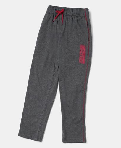 Image of Jockey AB13 Boys Super Combed Cotton Rich Graphic Printed Trackpants with Contrast Side Piping