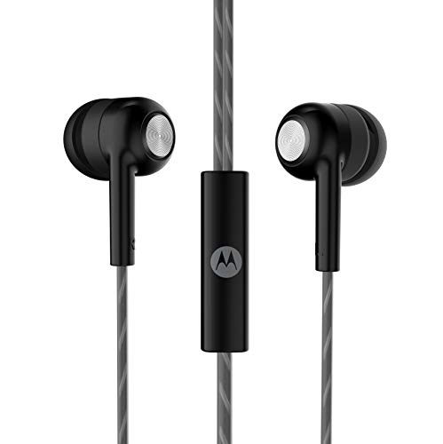 Motorola Pace 110 in-Ear Headphones with Mic, Extra Bass & Alexa Built-in(Black) Motorola Pace 110 in-Ear Headphones with Mic, Extra Bass & Alexa Built-in(Black)