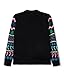 Tipsy Elves Kids Light-Up Rudolph Christmas Cardigan - Funny Ugly Christmas Sweater for Children with Ultra Bright LED's - Black Fair Isle Rudolph Light Up Cardigan Sweater Size - X-Large