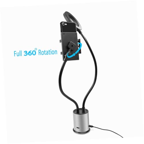 Luz de maquillaje LED NUOBESTY con soporte para móvil flexible y brillo regulable 5