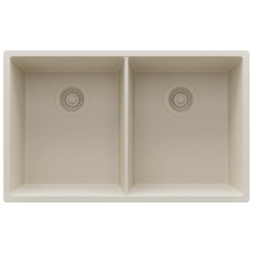 Fregadero de dos senos para optimizar espacio al lavar platos en cocinas con mueble de 80cm 2