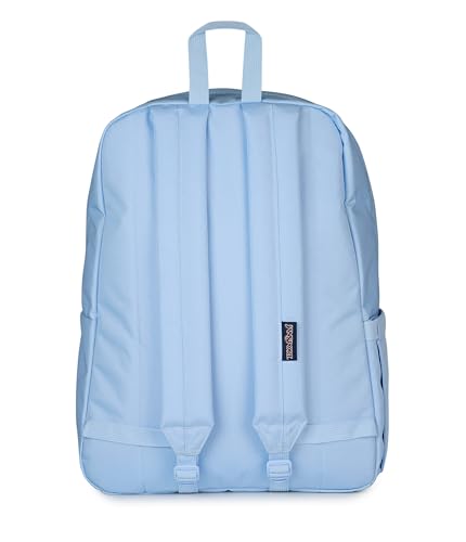 Image of JanSport Superbreak Plus FX Backpack - Work, Travel, or Laptop Bag with Water Bottle Pocket, Superbreak Plus Fx, Tiny Butterflies Hydrangea /Md Bl