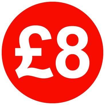 30mm Price Stickers Pack of 100 - Red - £8
