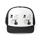 Adult Trucker Hat Frank Baseball Ocean Cap Blonde Adjustable Plastic Snap Closure Six Row Stitching On Visor, Two Option Color Black and Blue