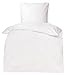 Produktbild Nanette Renforcé Bettwäsche Uni 135x200 / 80x80 Reißverschluss 100% Baumwolle-weiß