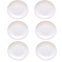 ZAINCA 6.75 Inch Melamine Plates, Round Salad Dessert