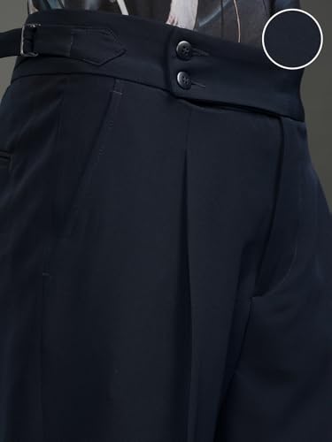 Image of Highlander Men Men's Gurkha Trouser Pants| High Waist| Carrot Fit| Ankle Length| Stylish Trousers for Men| Men Trousers | Trousers for Man | Pants for Man