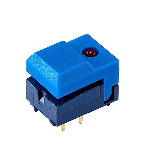 Clé éclairée série PCS PB86 avec indicateur LED bleu haute visibilité pour pupitre